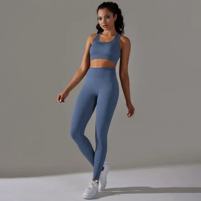 Wholesale Comfortable Fabric Workout Sets For Women-A2008